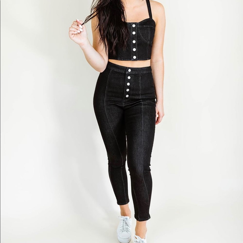 Kittenish DELANEY BLACK DENIM PANTS